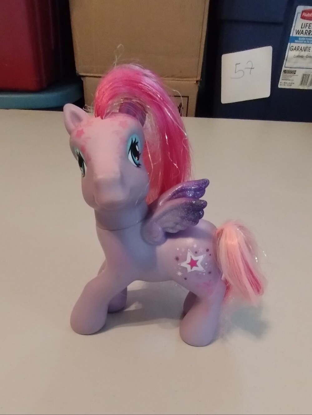 My Little Pony Lavender Pegasus with Pink Hair and Glitter Wings